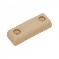 Меблева ніжка Sigma плоска опора на 2 шурупа, бук (111073)