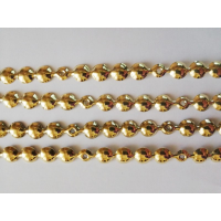 Декоративна цвяхова стрічка Sigma D=9,5мм для меблів (1м + 20 цвяхів), золото (713305)