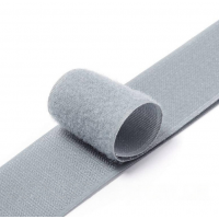 Липучка Sigma текстильна застібка 50мм Світло сірий (від 1м) на відріз (713889)