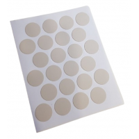 Заглушка самоклеюча WEISS на мініфікс D=20 мм кашемір сірий 24 штук на пластині (713611)