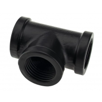 З'єднання для труби D=19 мм Sigma меблеве Т-подібне L=134 мм чорний (714271)