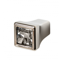 Ручка мебельная Marella кнопка L=15мм H=21мм Swarovski никель полированный (714378)