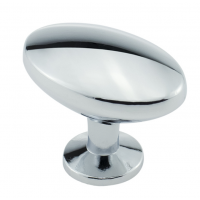 Ручка меблева кнопка SIGMA 32x26x15 мм овальна хром (714075)