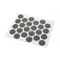 Заглушка самоклеюча WEISS на мініфікс D=20 мм антрацит 24 штук на пластині (713621)